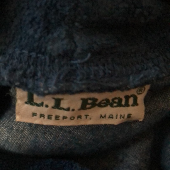 L.L.Bean Freeport ,Maine turtle neck velvet shirt - Picture 8 of 8